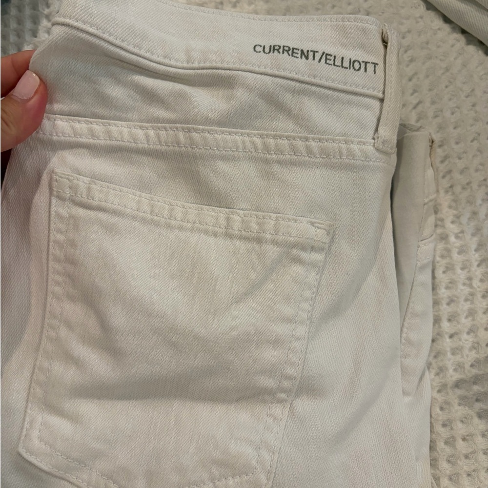 CURRENT/ELLIOTT White Maternity Jeans